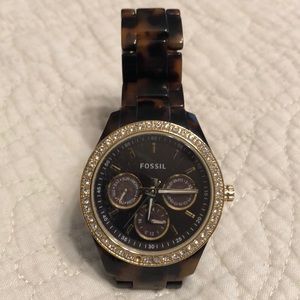 Fossil Leopard Print Watch
